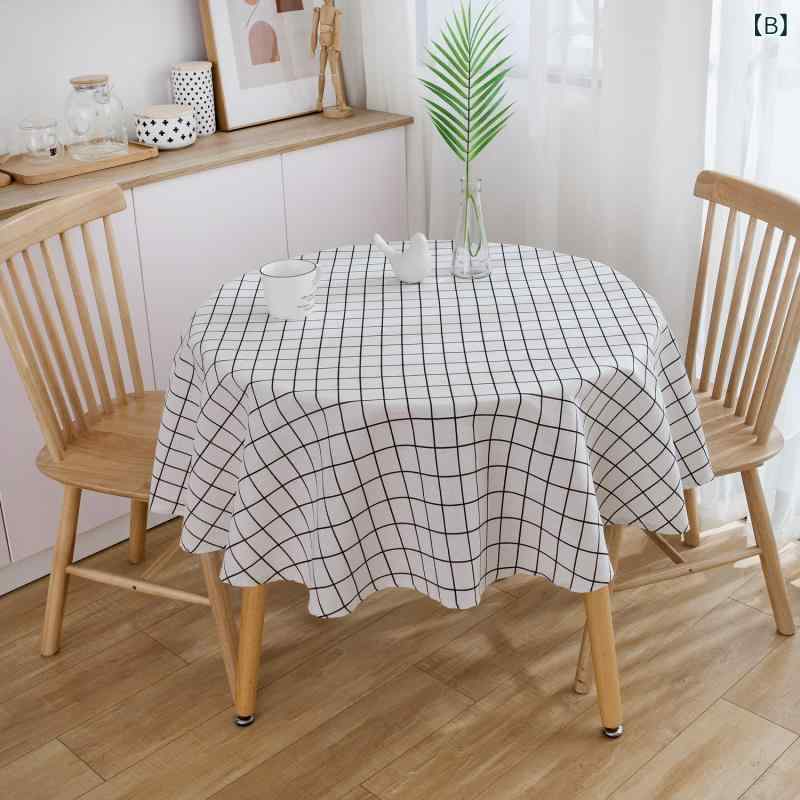 テーブルクロス デイジー 花柄 プリント 綿 麻 コットン リネン 北欧風 ナチュラル かわいい おしゃれ 断熱 汚れ防止 敷物 インテリア キッチン ダイニング カフェ ホワイト ブラウン グレー 長方形 スクエア 丸型 畳用 卓上