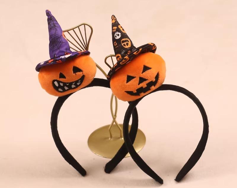 カチューシャ おもしろ ハロウィン コスプレ レディース 大人 子供 ユニーク カボチャ 変装 小道具 パーティー イベント 写真 撮影 ヘッドアクセサリー 黒 紫 オレンジ