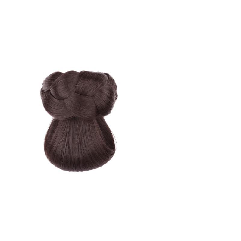 ・カテゴリ: ポニーテールウィッグ・スタイル: ヘアパフ、ヘアピース・対象: レディース・加工: 手編み・素材: 耐熱ファイバー・カラー展開: ブラウンブラック、ナチュラルブラック、ダークブラウン、ライトブラウン