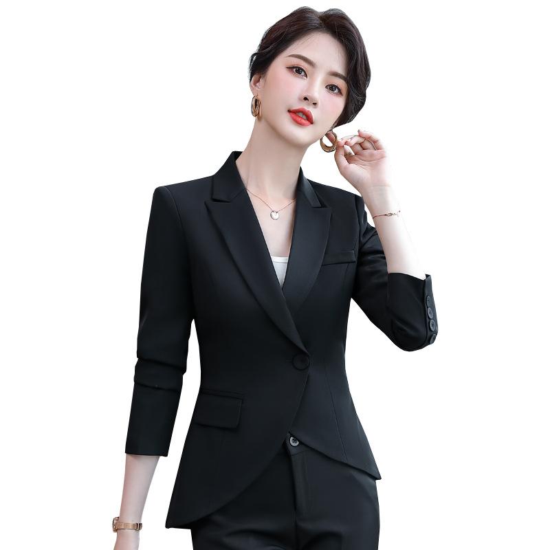 セットアップ レディース パンツスーツ テーラードジャケット スラックス ビジネス オフィス フォーマル 事務服 レッド ブラック ホワイト 秋冬 ポリエステル エレガント 上品 長袖 襟 無地 通勤 仕事着 発表会 キャスター