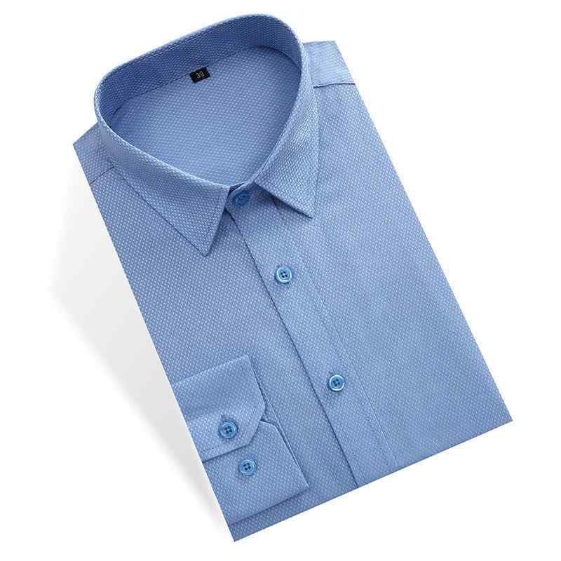 乐天商城 - シャツ メンズ レディース 長袖 秋冬 綿 コットン 事務服 オフィス 通勤 スリムフィット レギュラーカラー 前開き 高級感 形状記憶加工 ブラウス トップス 白 青 清潔感 ボタン 無地