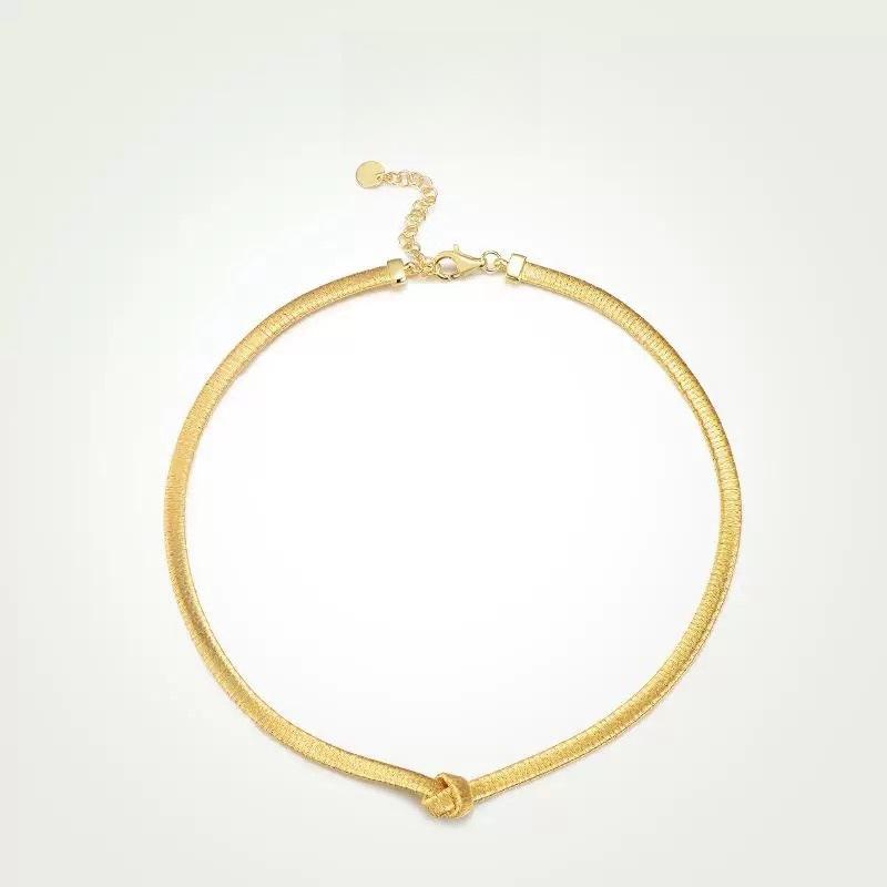 Cubic Zirconia - ネックレス レディース ペンダント シルバー925 ジュエリー アクセサリー 結び目 ノット イタリアン シンプル エレガント 上品 高級感 きれいめ カジュアル 通勤 オフィス 普段使い 大人 ゴールド 銀