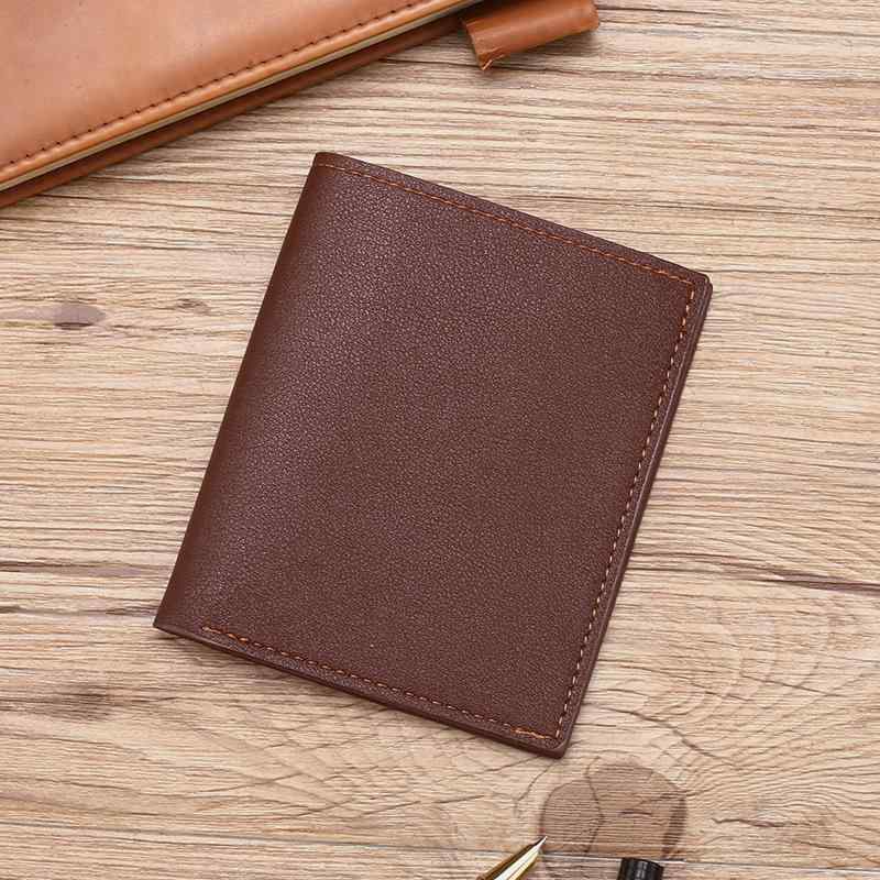 二つ折り財布 メンズ コンパクト ミニウォレット 薄型 軽量 スリム 合成革 フェイ...