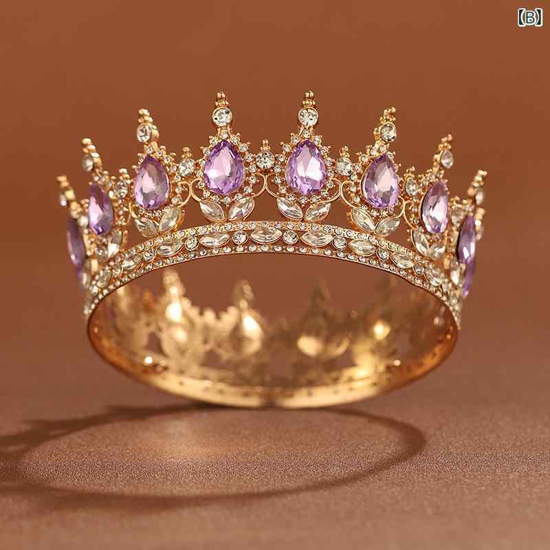 ティアラ レディース 王冠 髪飾り ヘアアクセサリー クラウン ウェディング ブライ...