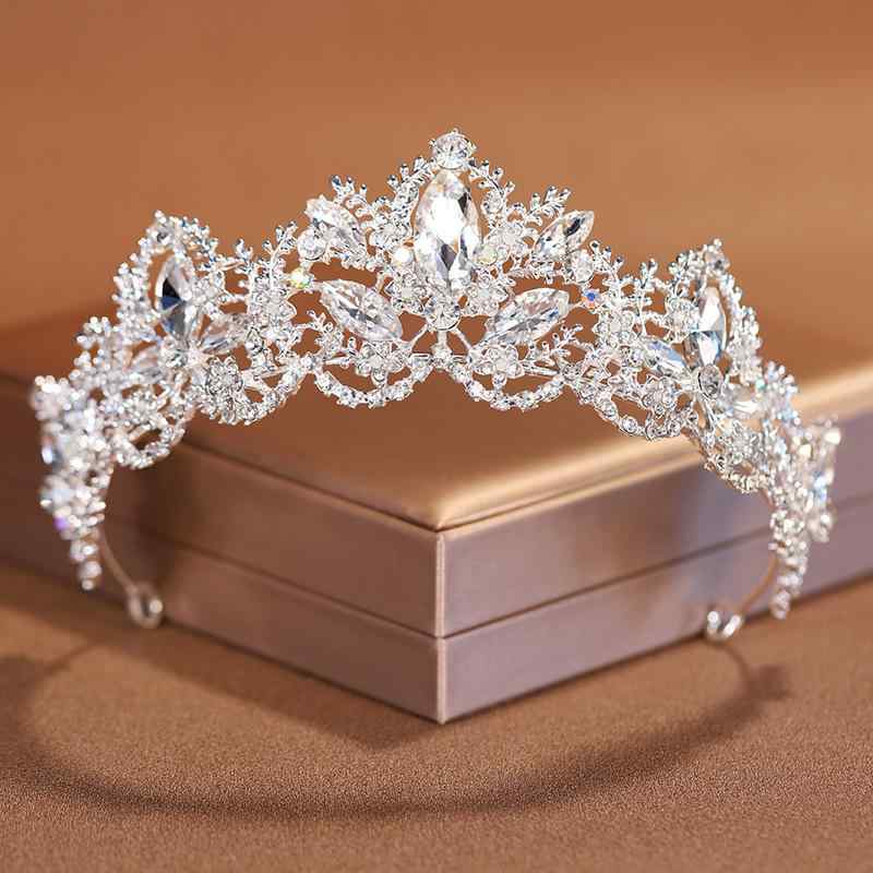 ヘアアクセサリー レディース クラウン ティアラ 王冠 ヘッドドレス 髪飾り 結婚式 成人式 誕生日 プリンセス ゴージャス 上品 華やか ..