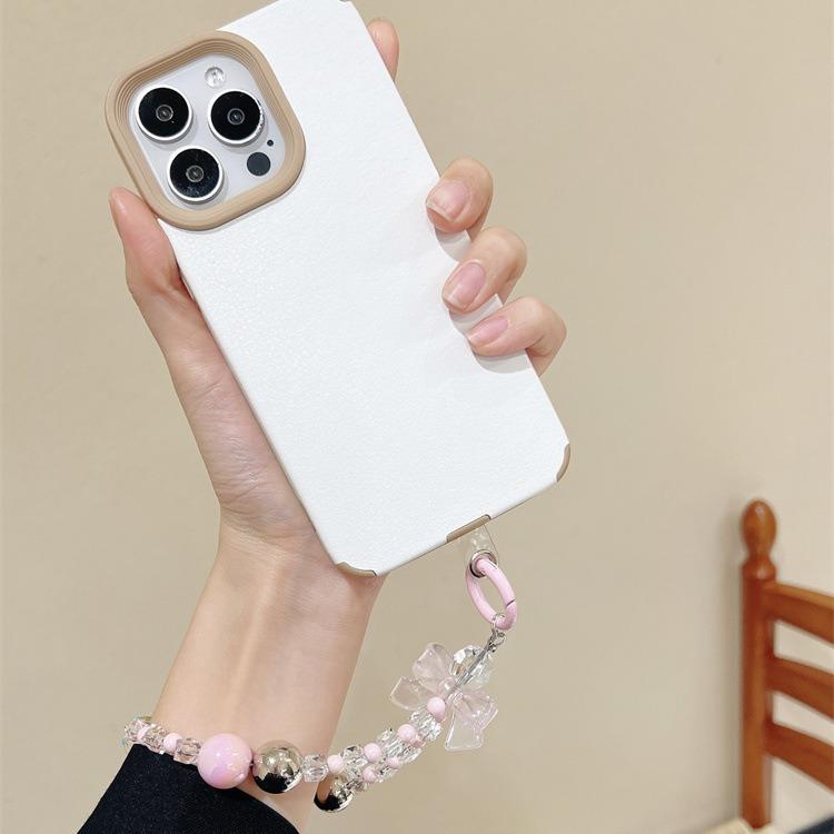 Brand - スマホストラップ レディース ピンク リボン 携帯ストラップ キーホルダー ビーズ パール調 チャーム バッグチャーム かわいい おしゃれ 個性的 アクセサリー ハンドストラップ 手首 落下防止 紛失防止 デコレーション 雑貨 小物
