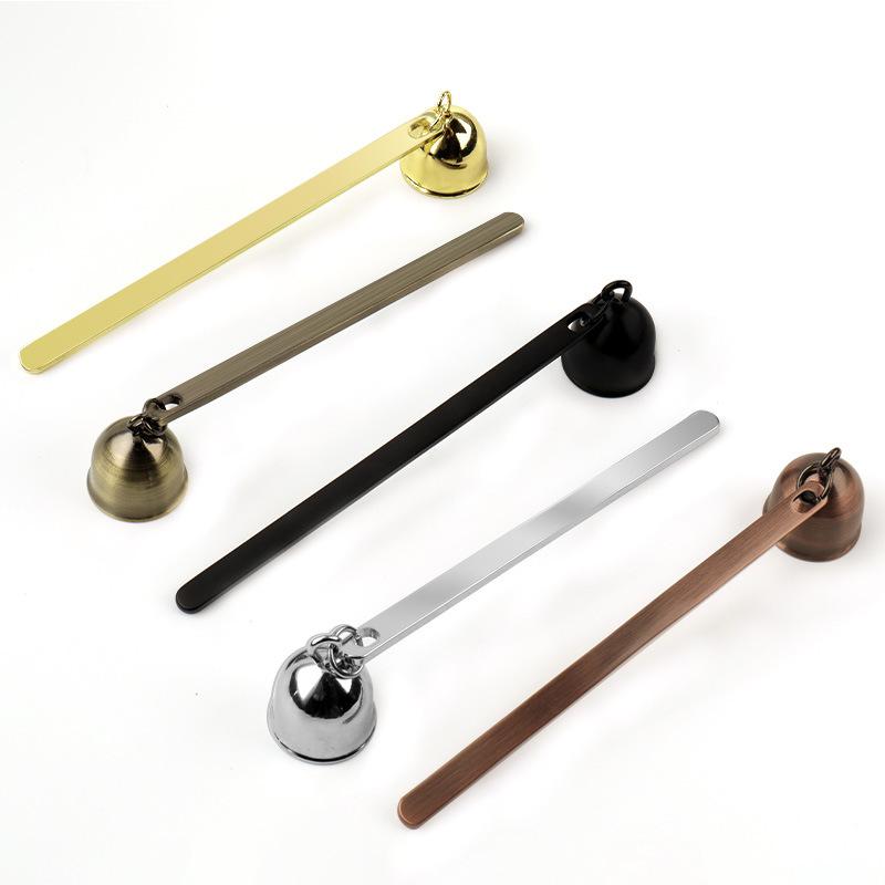 キャンドルスナッファー ろうそく消し ステンレス ツール 道具 器具 ヴィンテージ風 アロマ 消火 ケア用品 インテリア 置物 雑貨 仏壇 現代的 シンプル 電気メッキ加工 耐久性 錆びにくい ブラック ゴールド シルバー
