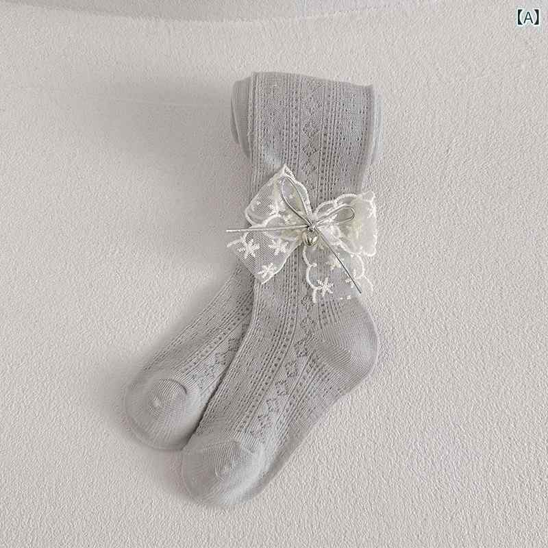 タイツ 女の子 キッズ 春夏 薄手 通気性 メッシュ レギンス スパッツ 防蚊 虫よけ ...