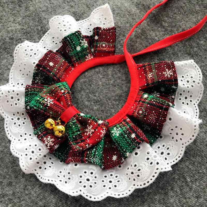 项圈, 挽具 - ペット 首輪 男の子 女の子 クリスマス スタイ よだれかけ バンダナ 蝶ネクタイ 飾り 鈴 チェック柄 ストライプ アクリル レッド グリーン ブラック 秋冬 散歩 お出かけ パーティー コスプレ かわいい