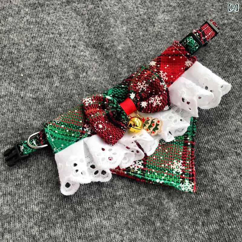 ペット 首輪 男の子 女の子 クリスマス スタイ よだれかけ バンダナ 蝶ネクタイ 飾...