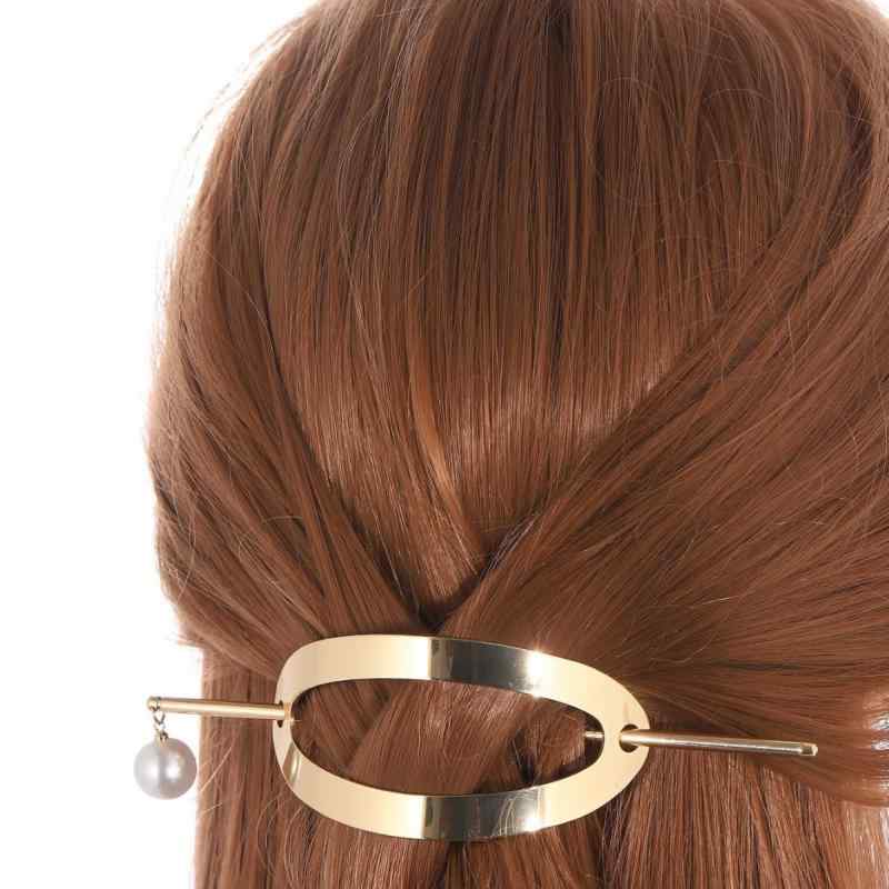 かんざし レディース ヘアアクセサリー ピン 合金 電気メッキ加工 韓国 シンプル ...