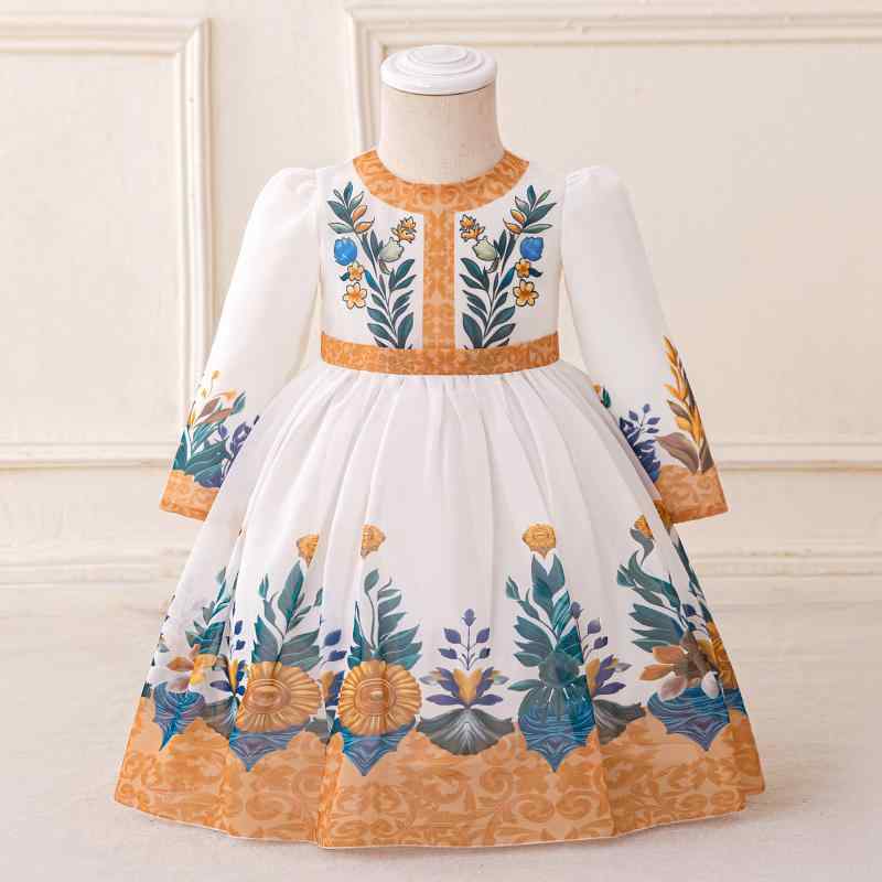 ワンピース 女の子 キッズ チュール レース リボン 花柄 フリル袖 プリンセス 発表会 結婚式 パーティー お呼ばれ フォーマル かわいい コットン混 ポリエステル オールシーズン ホワイト ライトグリーン シャンパン ドレス