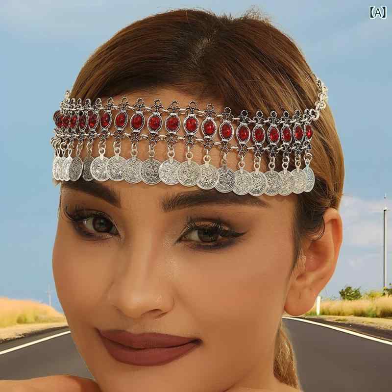 ヘッドドレス レディース ヘアアクセサリー エスニック風 レトロ ヴィンテージ風 ...