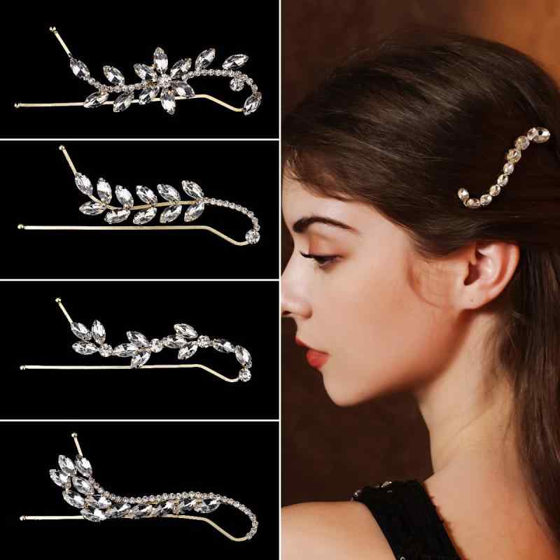 ・カテゴリ: ヘアアクセサリー・スタイル: レディース、レトロ・素材: 金属、ラインストーン・加工工程: 電気メッキ、ラインストーン埋め込み・ヘアクリップ分類: ヘアピン・要素: アシンメトリー・カラー展開: ゴールド