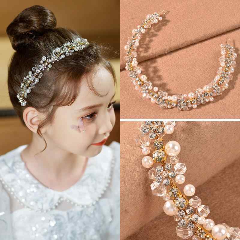 ヘッドドレス レディース 女の子 ヘアアクセサリー 髪飾り カチューシャ ティアラ ハンドメイド ビーズ クリスタル ビジュー キラキラ 結婚式 披露宴 発表会 フォーマル ウェディング ブライダル 花嫁 かわいい 春夏 韓国