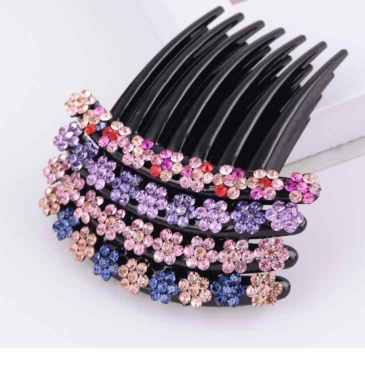 ・カテゴリ: ヘアアクセサリー・素材: プラスチック、樹脂・スタイル: 韓国・タイプ: レディース・モチーフ: フラワー・加工: ハンドメイド・石の種類: ホワイトクリスタル・カラー展開: ローズレッド、ライトパープル、ダークパープル、ブルー