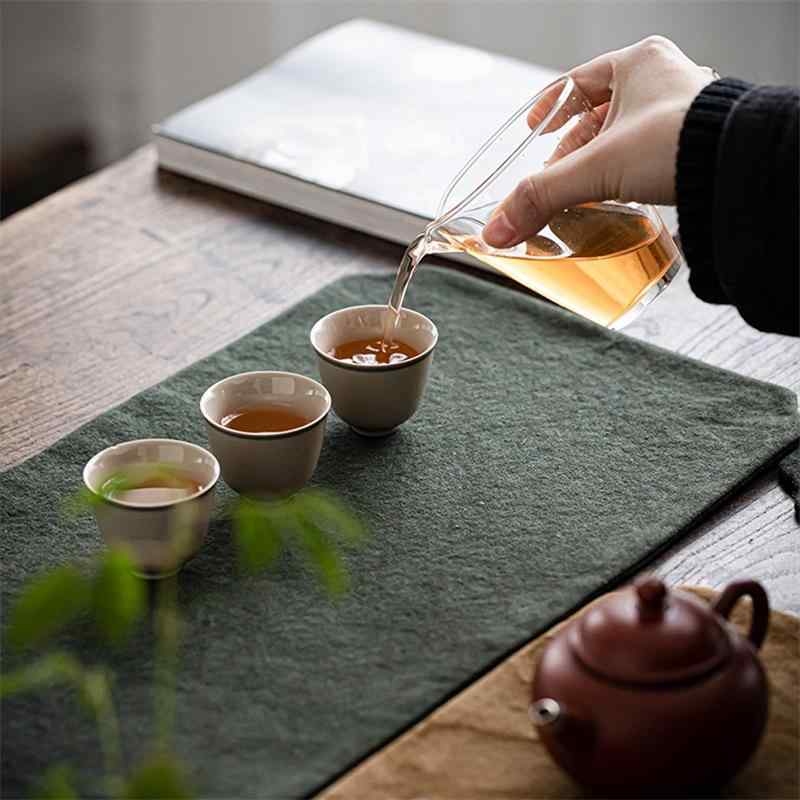 茶席 テーブルランナー ランチョンマット 敷物 ティーマット 高級感 防水 撥水 禅 ...