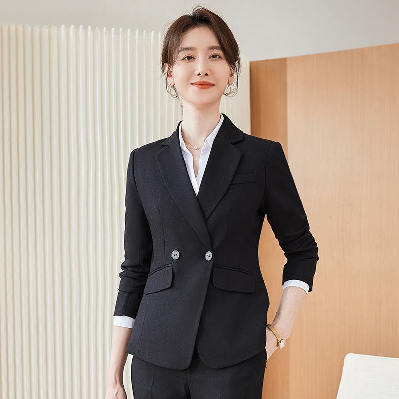 スーツ レディース セットアップ 春秋 長袖 グレー ブルー ブラック テーラードジャケット パンツ スカート 通勤 オフィス ビジネス 事務服 上品 エレガント きれいめ 大きいサイズ 無地 ウォッシャブル