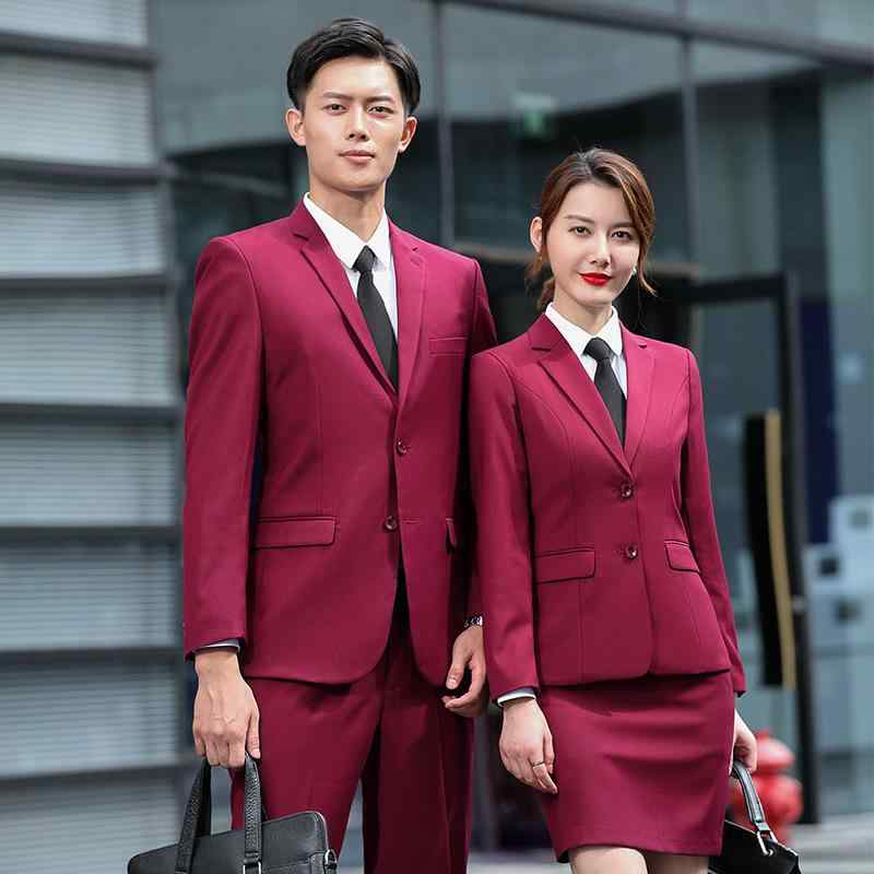 スーツ メンズ レディース 秋冬 ビジネス 通勤 接客 セットアップ ジャケット パンツ スカート シャツ スラックス 高級感 ポリエステル 無地 ブラック グレー ネイビー 大きいサイズ 事務服 テーラード エレガント