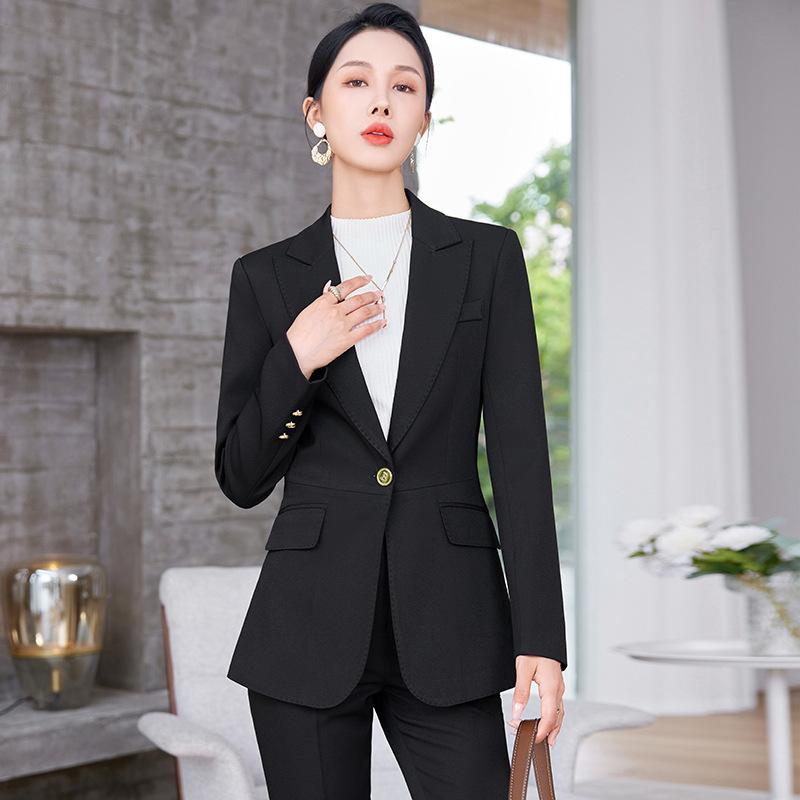 パンツスーツ レディース セットアップ ビジネス 通勤 事務服 長袖 テーラードジャケット フレア テーパード ハイウエスト TR素材 高級感 エレガント 上品 秋冬 黒 カーキ キャラメル 40代