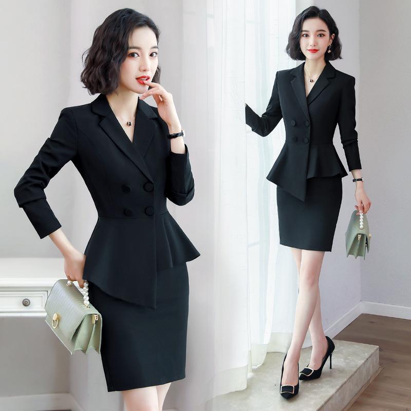 セットアップ レディース 事務服 制服 美容院 ホテル 飲食店 接客 ワークウェア 上下セット ジャケット パンツ スカート ワンピース ブラック アセテート繊維 ポリエステル 通勤 OL オフィス 高級感 秋冬 仕事着