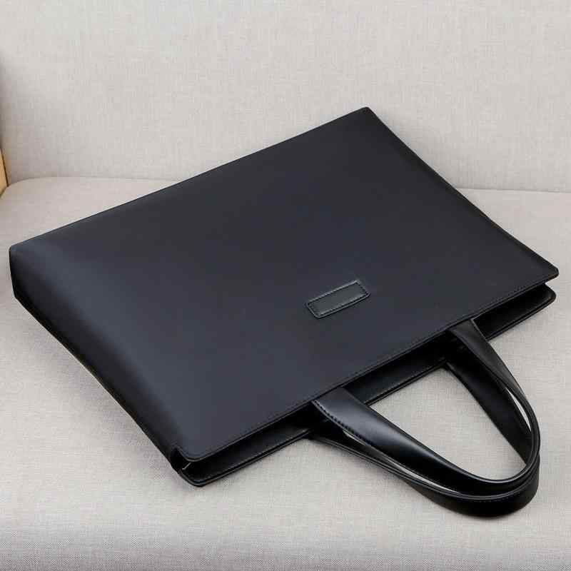 ビジネスバッグ メンズ ブリーフケース 書類鞄 手提げバッグ 鞄 オックスフォード 大容量 多収納 14インチPC収納 パソコンバッグ 横型 シンプル 無地 カジュアル 旅行 出張 A4 軽量 春夏 ネイビー ブラック