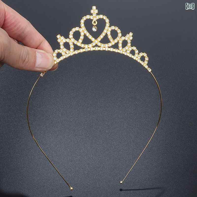 カチューシャ キッズ 女の子 ハート 王冠 ティアラ ヘアバンド ヘアアクセサリー ...