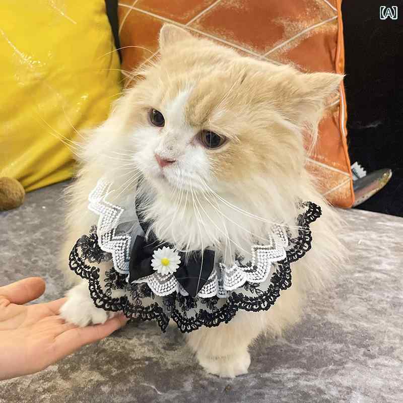 ペット 首輪 猫 男の子 女の子 チェック柄 付け襟 スカーフ バンダナ チョーカー ...