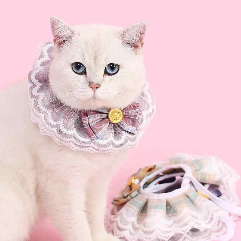 ペット スタイ 男の子 女の子 猫 犬 小型犬 首輪 リボン スカーフ よだれかけ ネックウォーマー アクセサリー ビブ 蝶結び ストライプ柄 コットン ポリエステル オールシーズン かわいい おしゃれ 誕生日 ピンク ブルー レッド