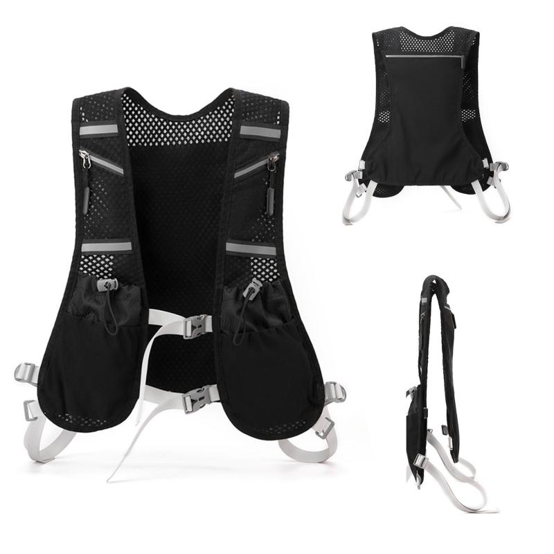 Wcyueliye ランニング リュック ハイドレーションバッグ トレラン ザック 軽量 ベスト 登山 マラソン サイクリング 対応 背部メッシュ通気性 反射テープ 揺れ防止 多ポケット 男女兼用 ジョギ