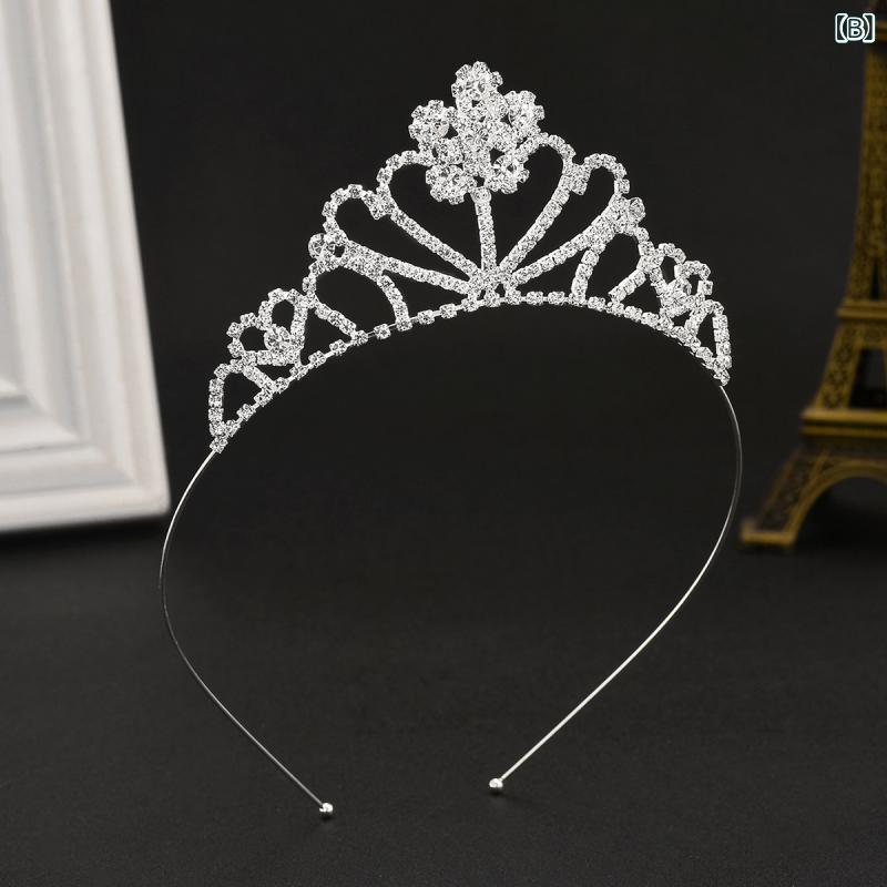 ティアラ 女の子 王冠 カチューシャ ヘアアクセサリー 髪飾り ヘッドドレス プリン...