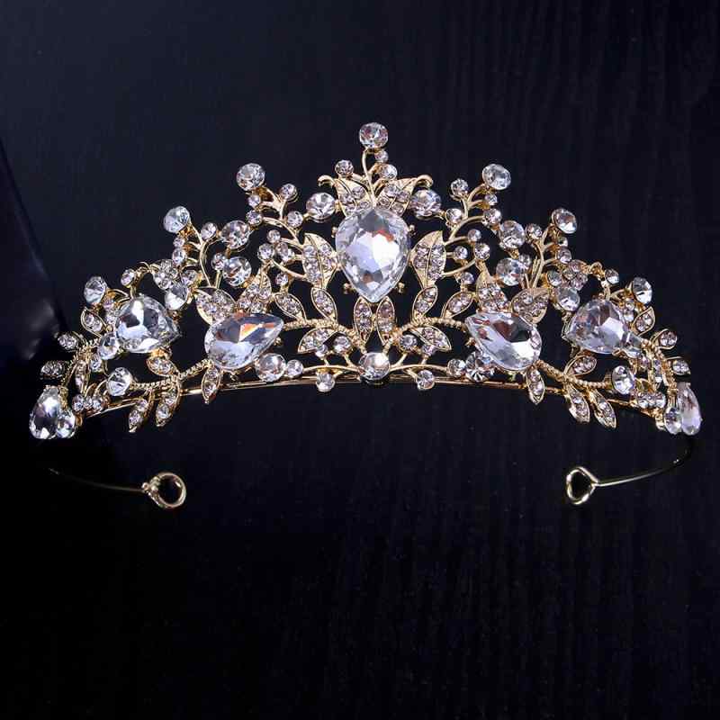 ティアラ キッズ 女の子 レディース カチューシャ 王冠 ヘアアクセサリー 髪飾り ウェディング 結婚式 発表会 ラインストーン クリスタル ジルコニア 合金 豪華 キラキラ 電気メッキ加工 かわいい シルバー ゴールド ピンク