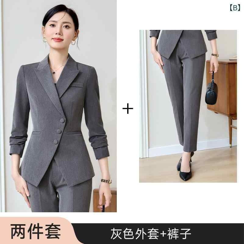 スーツ レディース セットアップ 秋冬 ジャケット 制服 オフィス ホテル 接客 高級...
