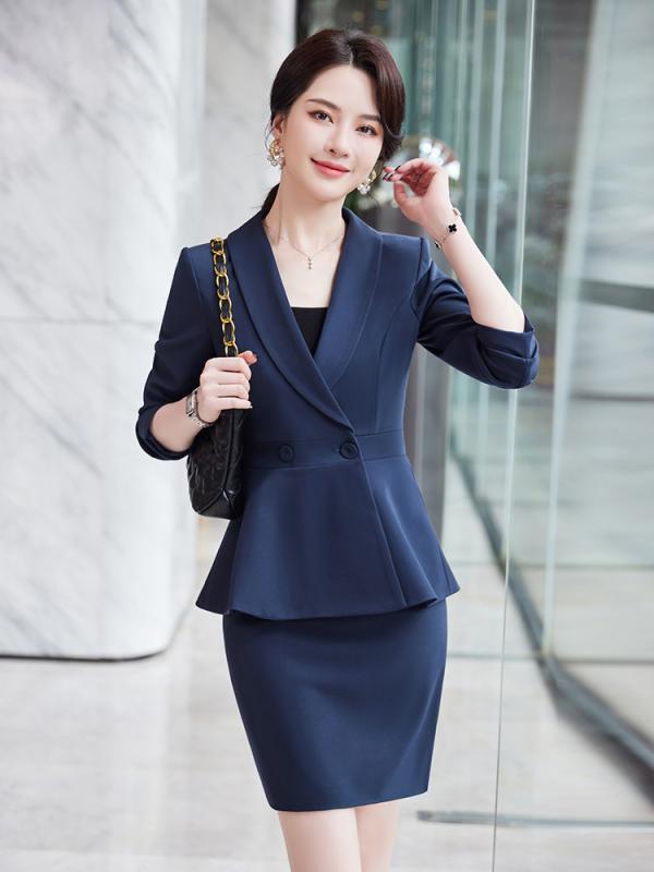 スーツ レディース セットアップ 秋冬 上下セット 事務服 制服 仕事着 オフィス 通...