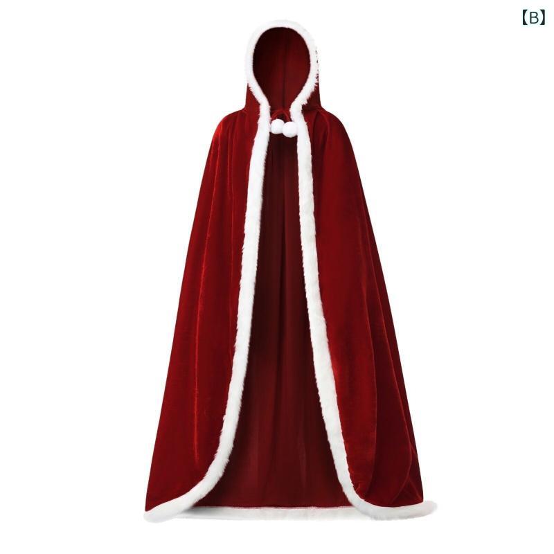 マント クリスマス ハロウィン コスプレ ベルベット フード ショール ケープ 衣装 ...