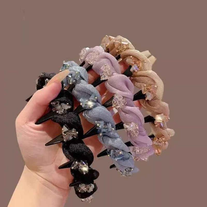 ヘアアクセサリー レディース カチューシャ ヘッドバンド 高級感 キラキラ クリス...