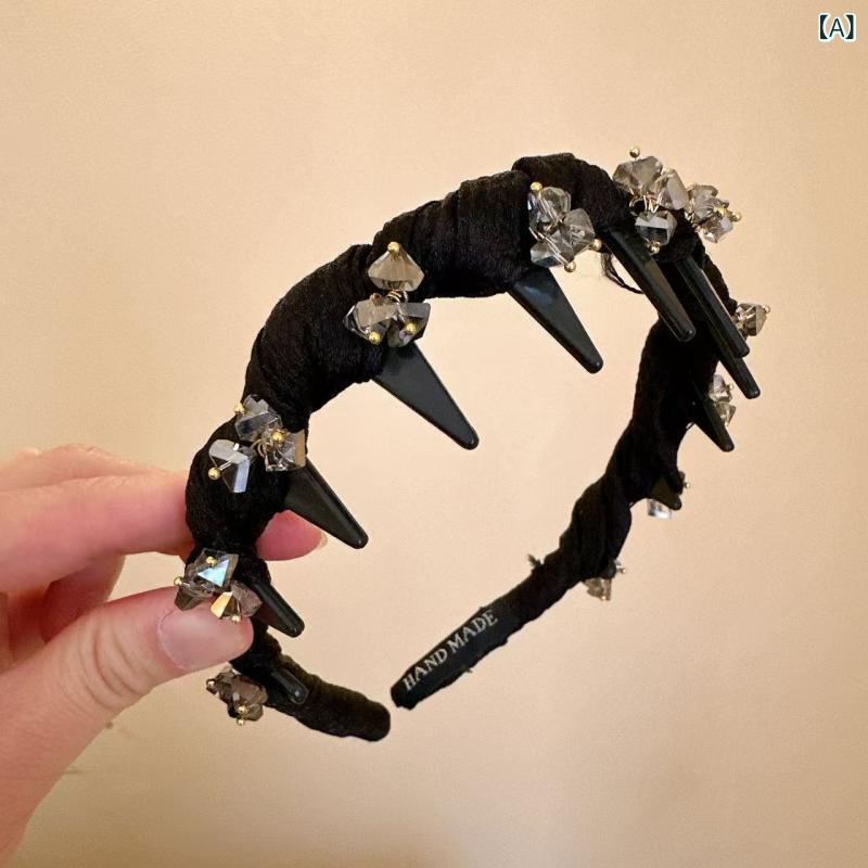ヘアアクセサリー レディース カチューシャ ヘッドバンド 高級感 キラキラ クリス...
