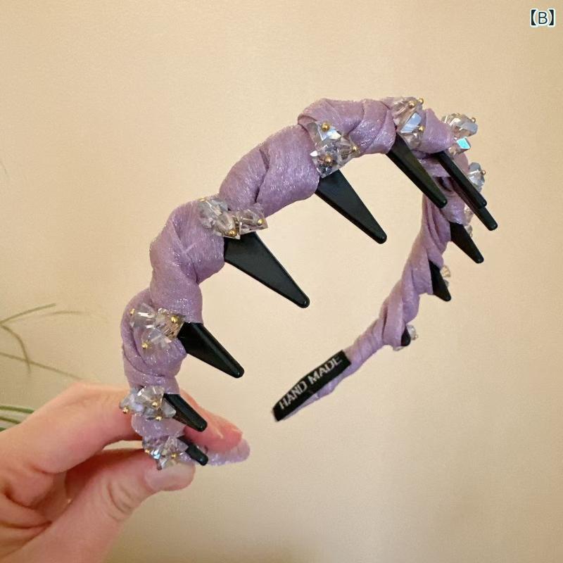 ヘアアクセサリー レディース カチューシャ ヘッドバンド 高級感 キラキラ クリス...