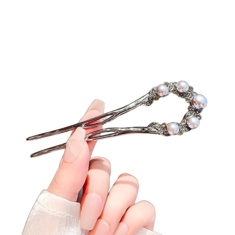 ・カテゴリ: ヘアアクセサリー・スタイル: レトロ・素材: 合金・モチーフ: U字・加工: メッキ・用途: 結婚式、誕生日、旅行記念、お祝い、新築祝い、展示会、販促品、福利厚生、周年記念、ビジネスギフト、開業祝い、表彰・カラー: ガンブラック・: レトロ