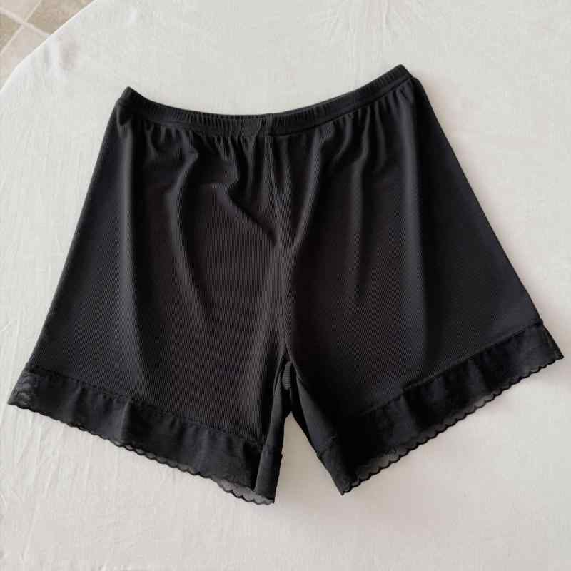 ・カテゴリ: ペチパンツ・スタイル: インナーパンツ・素材: ポリエステル、ポリウレタン・パンツ丈: 三分丈・厚さ: 薄手・機能: 通気性・柄: 英字、数字、テキスト・: レース・カラー展開: ブラック、ホワイト、ベージュ・サイズ展開: フリーサイズ（45-90kg）・伸縮性: 高弾性・形状: ルーズフィット・重量: 約90g