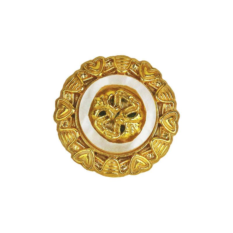 ・素材: 合金、天然貝・仕様: 金属製手縫いボタン・用途: アウター、帽子、パンツ、ジャケット、セーター、パーカー、シャツ、スーツ、ワンピース、ニット、チャイナドレス・カラー展開: ゴールド・サイズ展開: 18mm、24mm