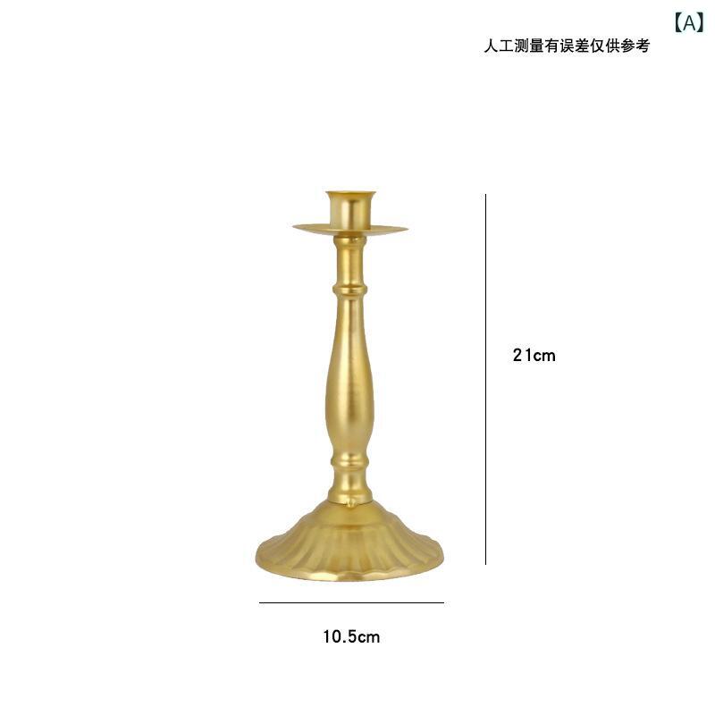 燭台 キャンドルスタンド ろうそく立て キャンドルホルダー アイアン 金属製 置物 装飾品 インテリア 高級感 電気メッキ加工 防錆 ゴールド ホワイト 1灯 3灯 5灯 結婚式 パーティー ディナー アメリカンスタイル 西海岸風 北欧風 アンティーク風
