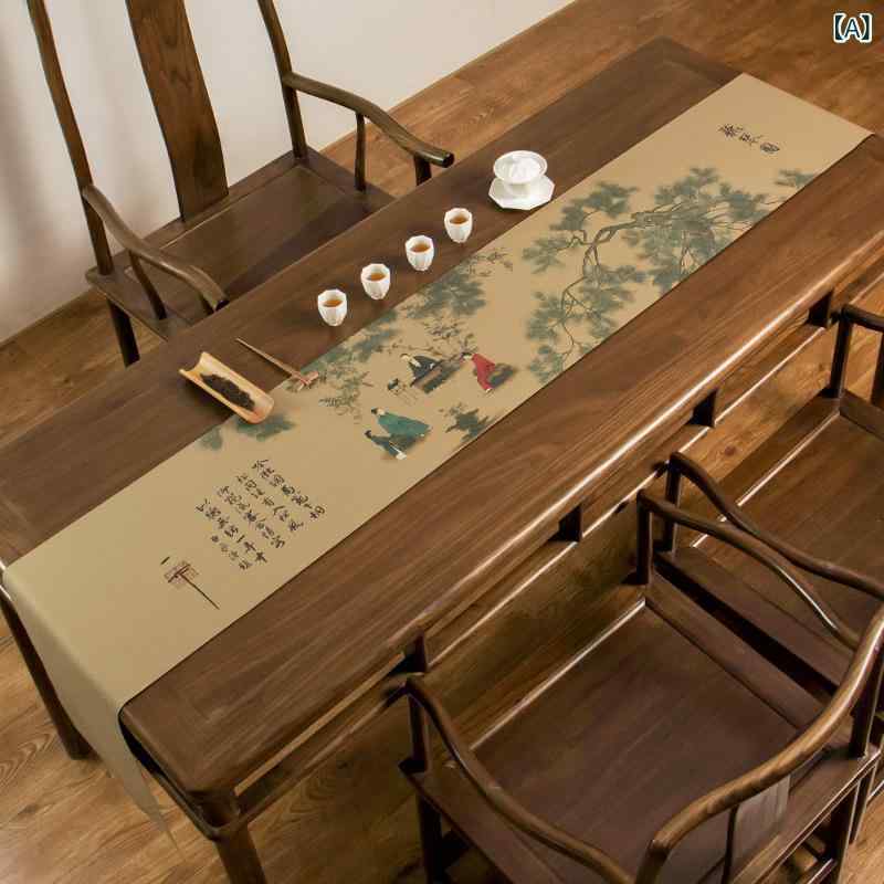 ・カテゴリ: テーブルランナー・スタイル: 中国古典様式・素材: ポリエステル 90%、綿 10%・カラー展開: オフホワイト・サイズ展開: 32*120cm、32*150cm、32*180cm、32*215cm、32*250cm、32*300cm、32*350cm、32*400cm・使用場所: リビング、書斎、屋外、ダイニング、ベランダ