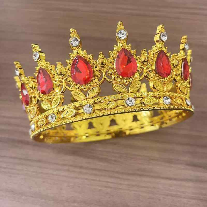 ティアラ レディース 髪飾り ヘアアクセサリー クラウン 王冠 ヘッドドレス 結婚式 ブライダル 成人式 ヴィンテージ風 バロック調 樹脂 電気メッキ加工 しずく型 ティアードロップ 撮影 ゴールド シルバー ホワイト
