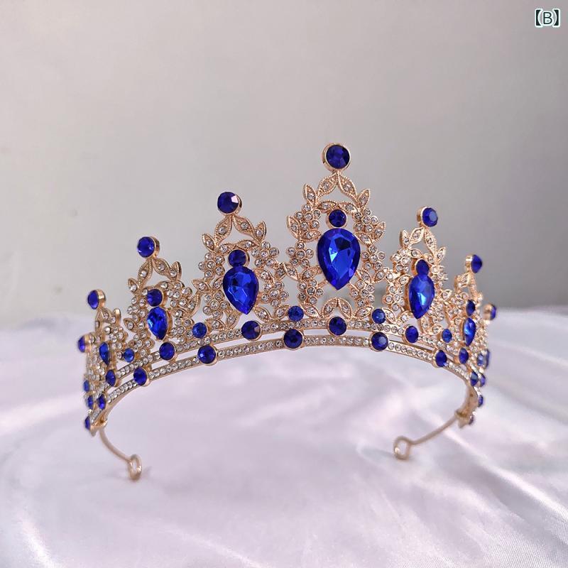 ティアラ レディース クラウン ヘッドドレス ヘアアクセサリー 結婚式 ブライダル ...