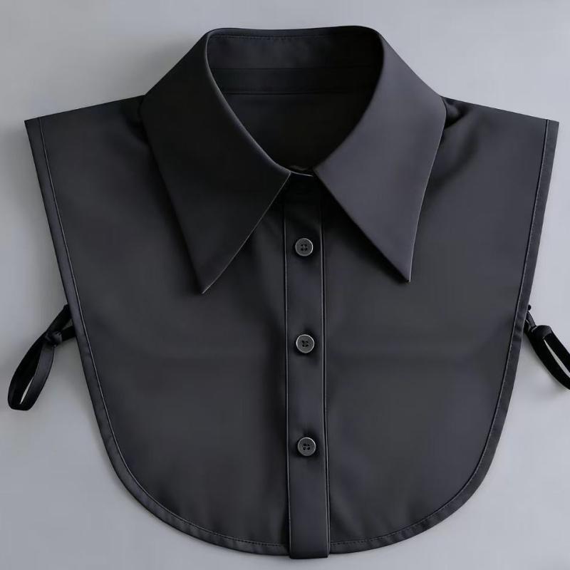 付け襟 メンズ レディース シャツ ビジネス 制服 作業着 秋冬 アクセサリー スクール 通学 大人 ポリエステル 軽量 ホワイト ブラック ピンク カジュアル フォーマル レイヤード