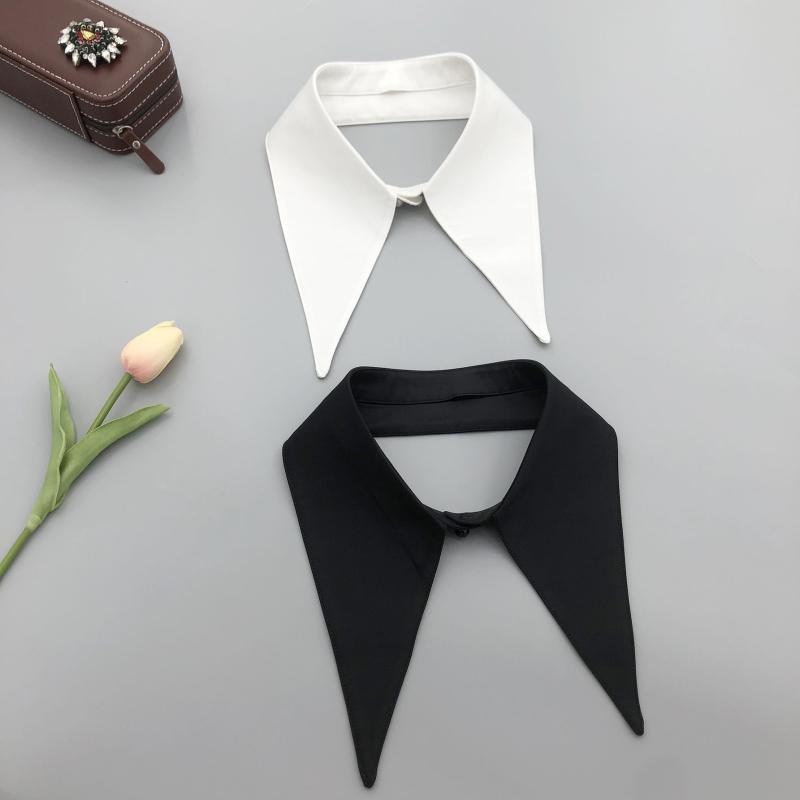 付け襟 レディース つけえり 重ね着 レイヤード 前開き シンプル カジュアル きれいめ おしゃれ かわいい ホワイト ブラック ポリエステル シャツ ブラウス 通勤 オフィス 普段使い オールシーズン 無地 小物