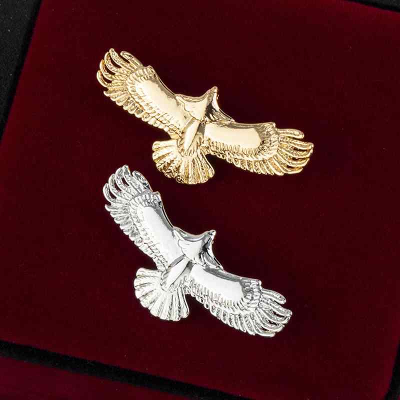 ブローチ メンズ レディース 鷲 鷹 イーグル 鳥 ヴィンテージ風 スーツ ジャケット ラペルピン 結婚式 パーティー フォーマル 春夏 アクセサリー バッジ 高級感 電気メッキ加工 合金 ゴールド シルバー アンティーク調