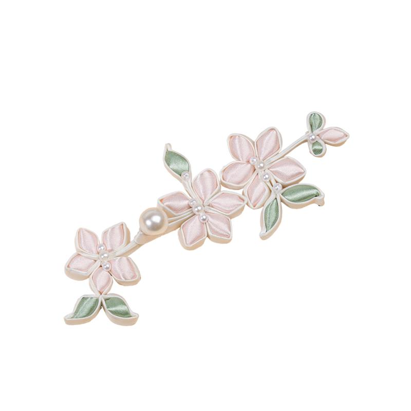 チャイナボタン レディース 飾り 手芸 ハンドメイド パーツ 布 ドレス 漢服 中華風 花 フラワー 高級感 サテン フォーマル 結婚式 パーティー アプリコット ピンク グリーン おしゃれ かわいい オールシーズン