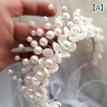 ヘッドドレス レディース 結婚式 ブライダル 髪飾り カチューシャ ヘアバンド フラワー クラウン 王冠 白 パーティー 花嫁 華やか 上品..